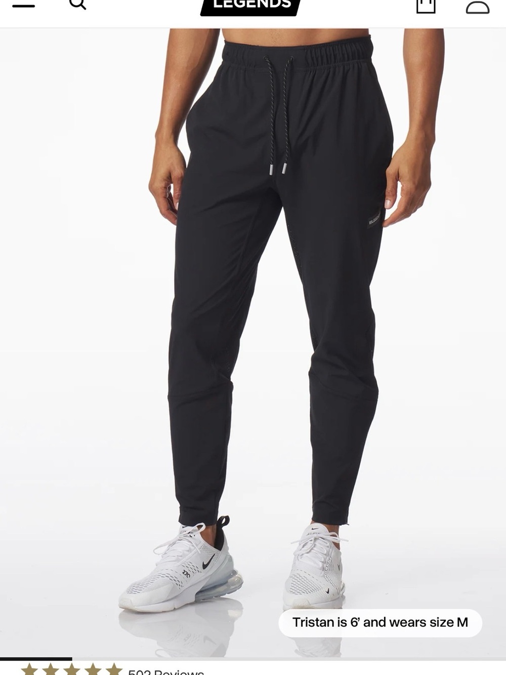 NWT LEGENDS Carson Pant  - Black